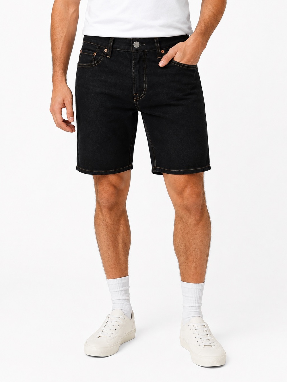 Levi's 511 Slim Fit Dark-Wash Denim Knee-Length Shorts W30